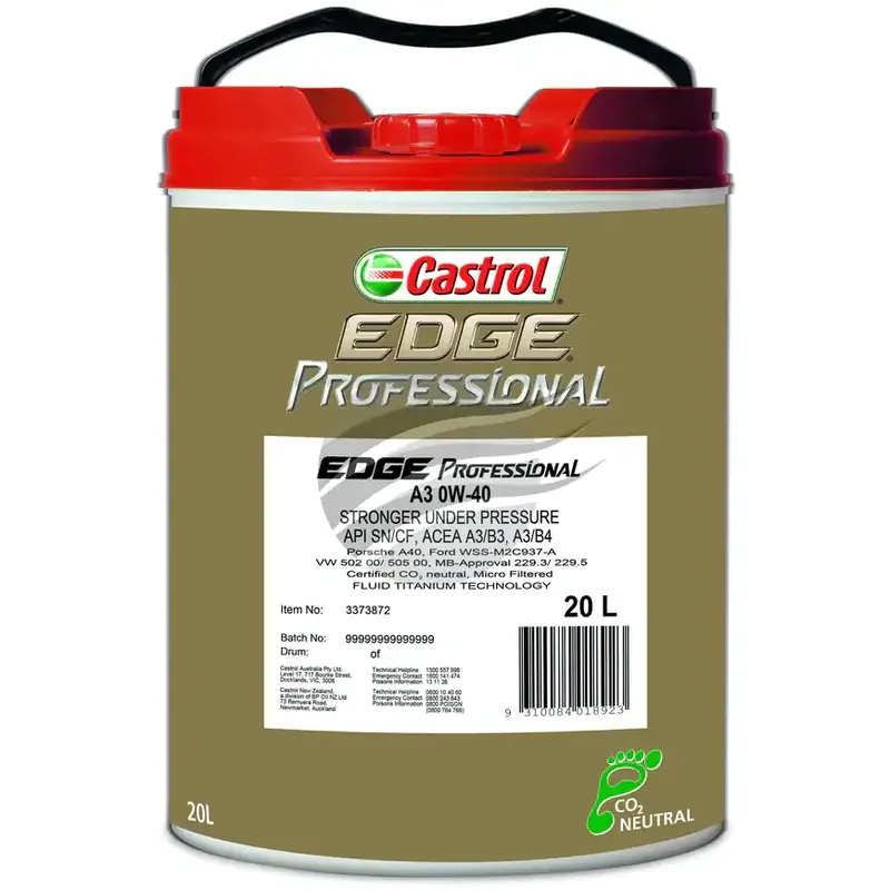 EDGE PRO A3 0W/40 20LT